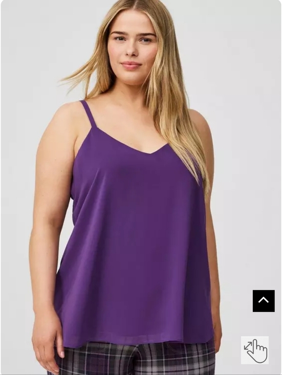 torrid Tops - torrid Purple Sophie Chiffon Cami